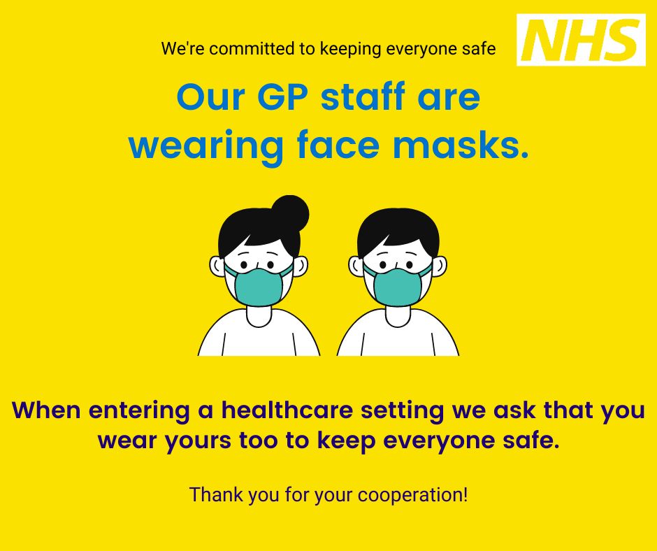 Our staff are wearing face masks